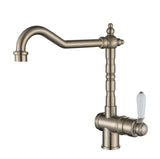 Modern National Bordeaux Brushed Nickel Kitchen Mixer Tap BOR004BN