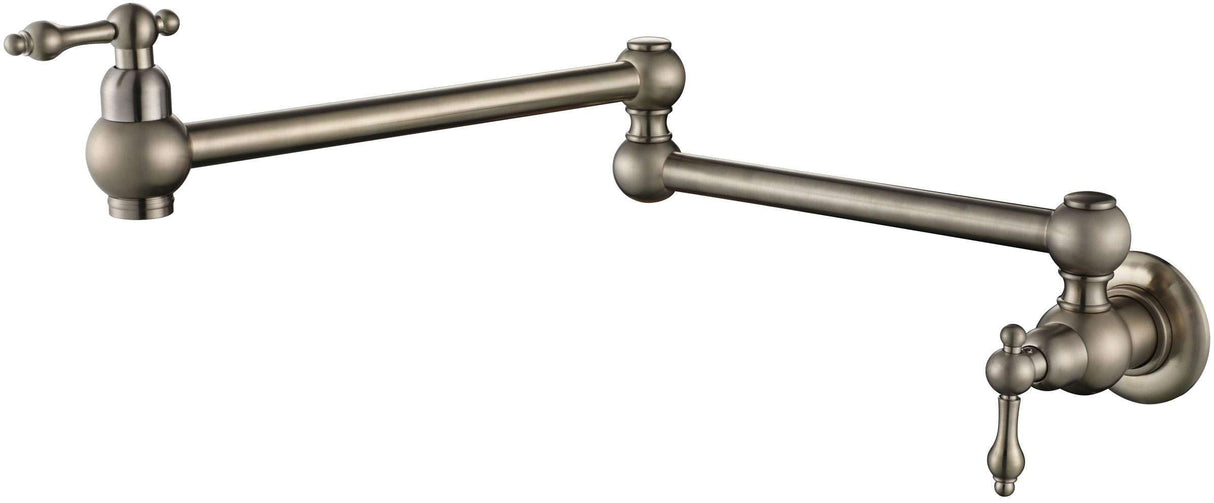 Modern National Bordeaux Kitchen Pot Filler Brushed Nickel BOR020BN