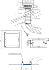 Schweigen Multi Purpose Square Silent Exhaust Fan with External Motor BRB750