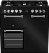 Beko 90cm 184L Dual Fuel Multifunction Freestanding Oven/Stove BRC916GMB