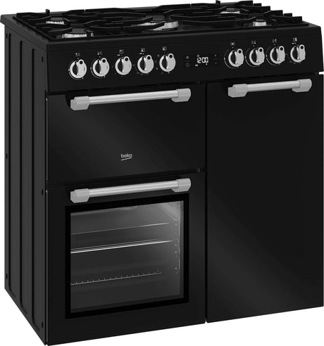 Beko 90cm 184L Dual Fuel Multifunction Freestanding Oven/Stove BRC916GMB