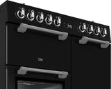 Beko 90cm 184L Dual Fuel Multifunction Freestanding Oven/Stove BRC916GMB