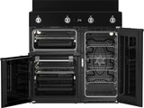 Beko 90cm 66L Multifunction Electric Freestanding Oven/Stove Black BRC916IMB