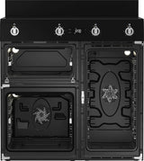 Beko 90cm 66L Multifunction Electric Freestanding Oven/Stove Black BRC916IMB
