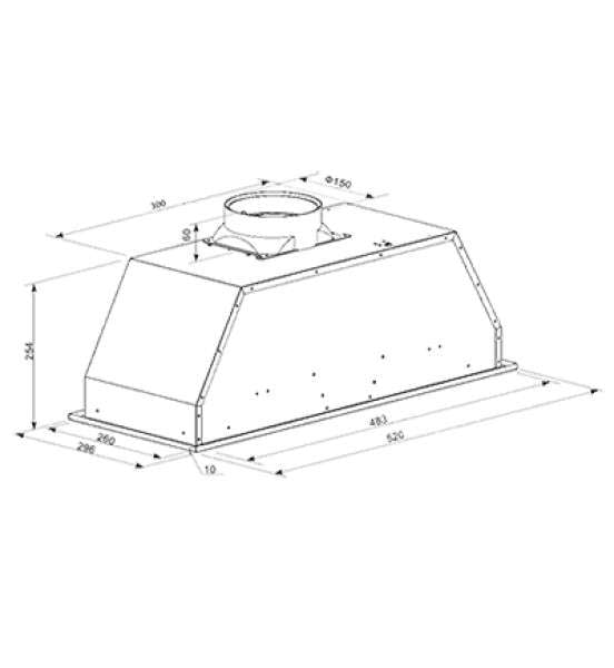 Beko 52cm Stainless Steel Undermount Rangehood BRH52UX