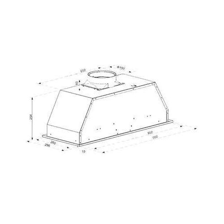 Beko 90cm Stainless Steel Undermount Rangehood BRH90UX