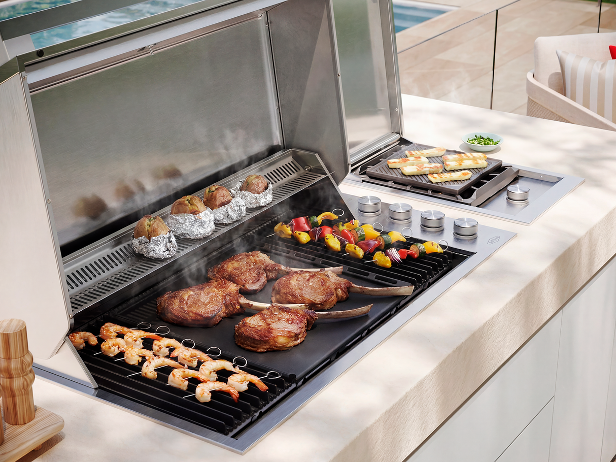 Beefeater ProLine 6 Burner Built-In Gas BBQ with Hood Stainless Steel BSH158SB