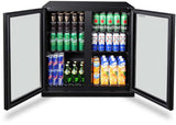 Husky 203L Double Door Home Bar Fridge Black C2HHMBBKAU | Greater Sydney Only