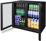 Husky 203L Double Door Home Bar Fridge Black C2HHMBBKAU | Greater Sydney Only
