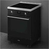 Smeg 60cm Classic Pyrolytic Freestanding Oven/Stove Black C6IPBLT2