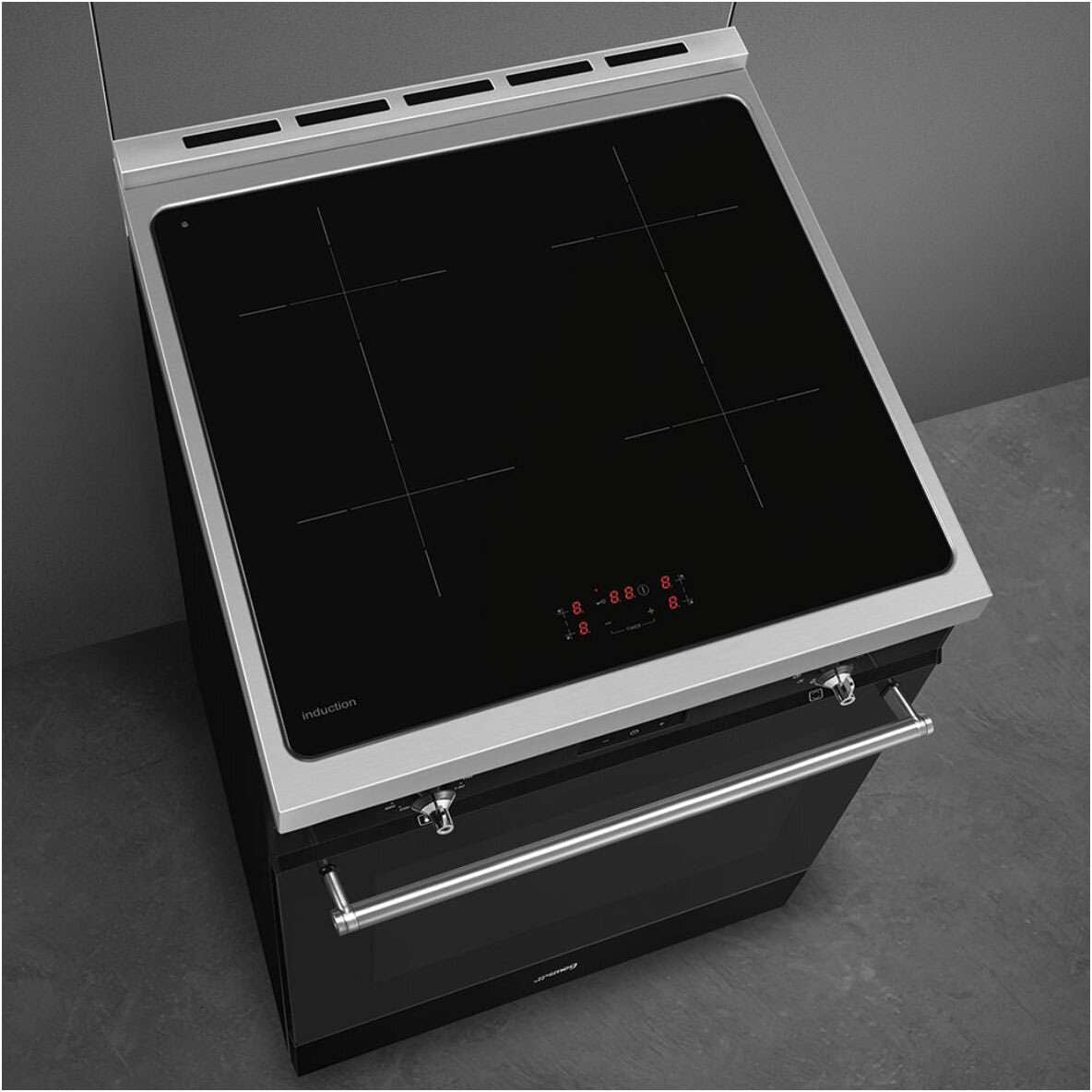 Smeg 60cm Classic Pyrolytic Freestanding Oven/Stove Black C6IPBLT2