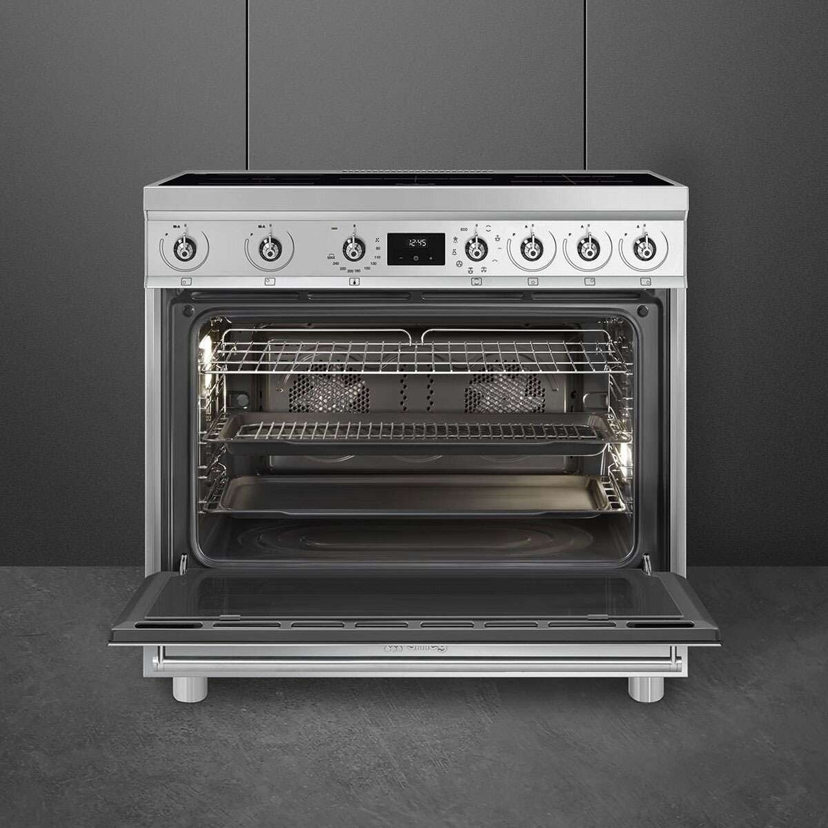 Smeg 90cm Classic Electric Freestanding Oven/Stove with Induction Hob C9IMX2