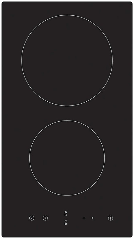 Casa 30cm 2 Zone Black Ceramic Glass Electric Cooktop CA30FEG
