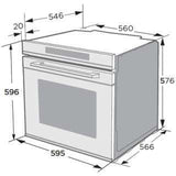 Casa 60cm 82L Electric Wall Oven CA60ED