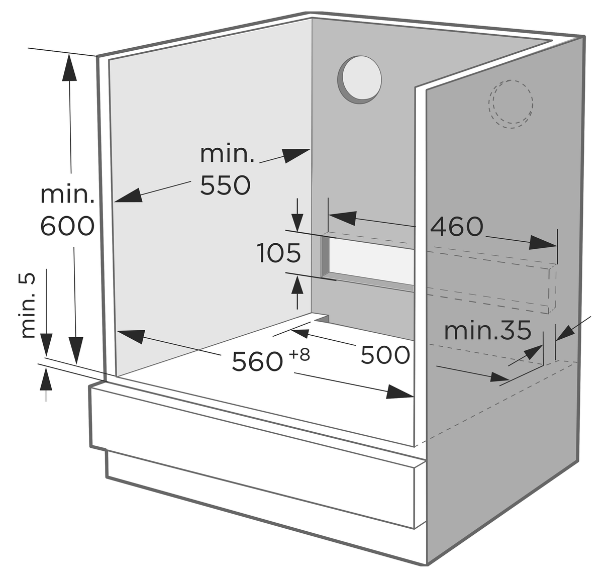 Casa 60cm 72L Electric Wall Oven CA60ED