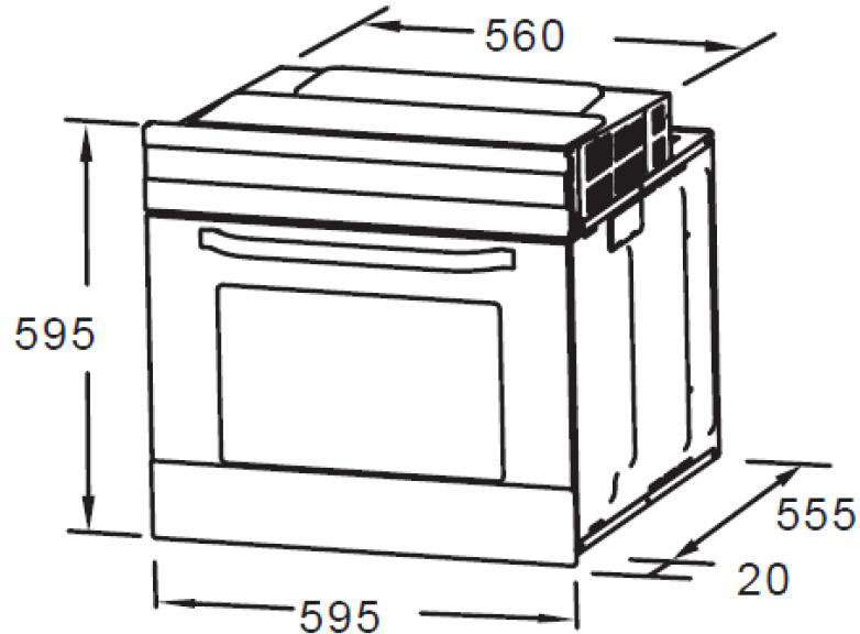 Casa 60cm Electric Wall Oven CA60EK