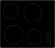 Casa 60cm 4 Zone Black Ceramic Glass Electric Cooktop CA60FEG