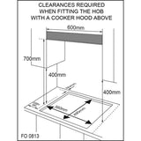 Casa 60cm Black Ceramic Glass Electric Cooktop CA60FEG