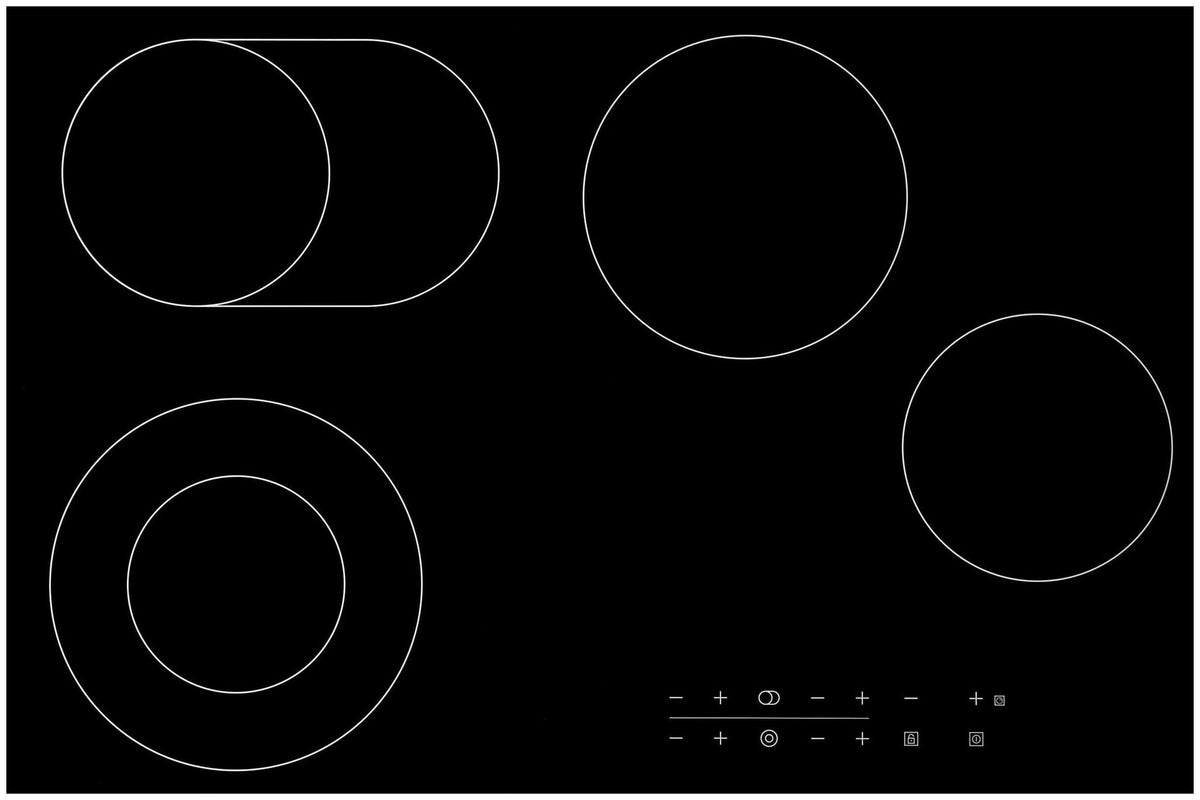 Casa 77cm Black Ceramic Glass Electric Cooktop CA77FEG