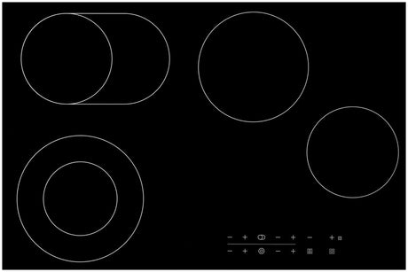 Casa 77cm Black Ceramic Glass Electric Cooktop CA77FEG