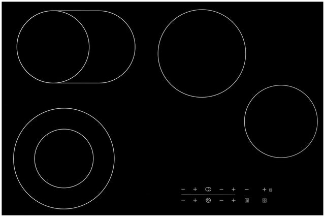 Casa 77cm Black Ceramic Glass Electric Cooktop CA77FEG