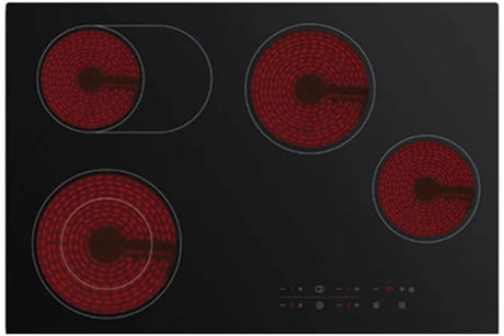 Casa 77cm Black Ceramic Glass Electric Cooktop CA77FEG