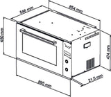 Casa 90cm 103L Electric Wall Oven CA9048E
