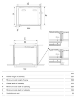 Casa 90cm 127L Electric Built-In Oven with Air Fry Function CA9060E