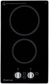 Artusi 30cm Domino-Style Black Ceramic Glass Electric Cooktop CACC32K