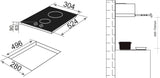 Artusi 30cm Domino-Style Black Ceramic Glass Electric Cooktop CACC32K
