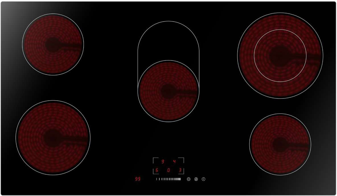 Artusi 90cm Black Ceramic Glass Electric Cooktop CACC90