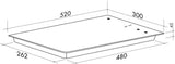 Artusi 30cm Domino-Style Stainless Steel Gas Cooktop CAGH32X