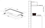 Artusi 70cm Gas Cooktop CAGH7000B