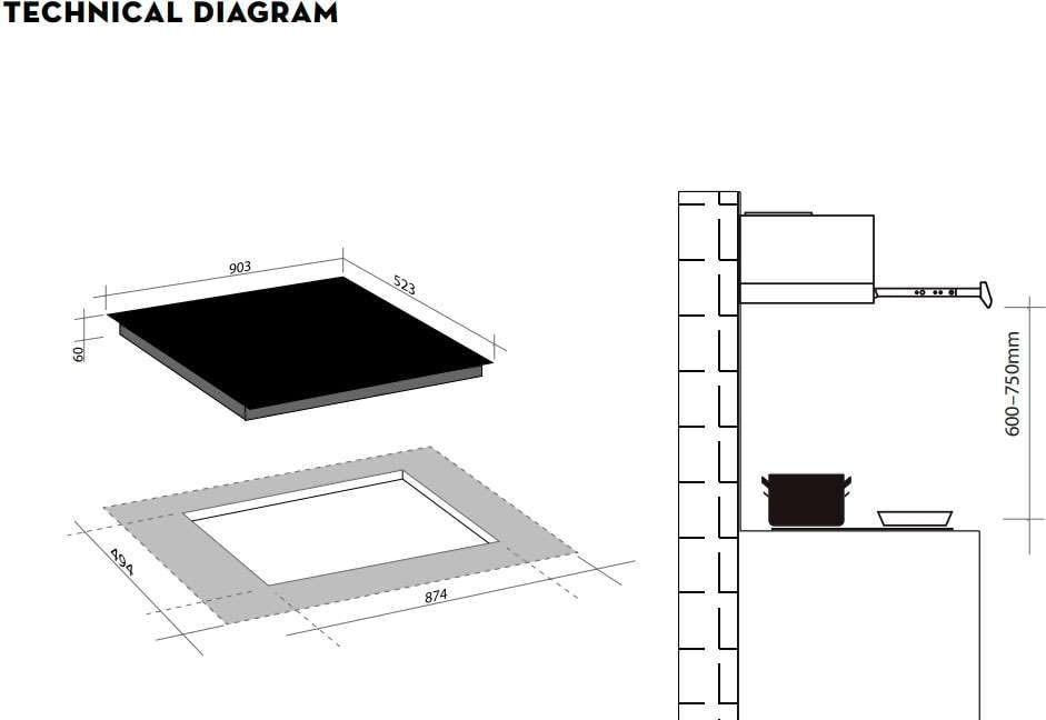 Artusi 90cm Induction Cooktop CAID95B