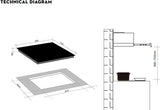 Artusi 90cm Induction Cooktop CAID95B