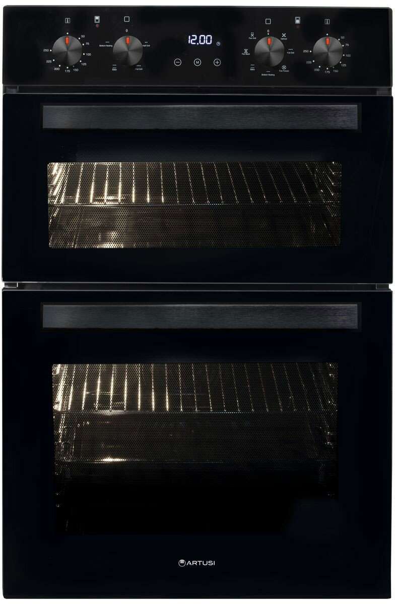 Artusi 60cm 90L Double Electric Built-In Wall Oven CAO888B