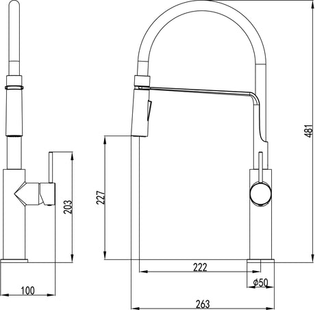 Casa Multifunction Sink Mixer Tap Brushed Nickel CASA88-103BN