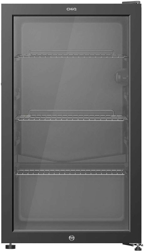 CHiQ 94L Triple Glass Door Beverage Centre Black CBC094BG
