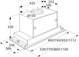 ASKO 52cm Concealed  Undercupboard  Rangehood CC4525S