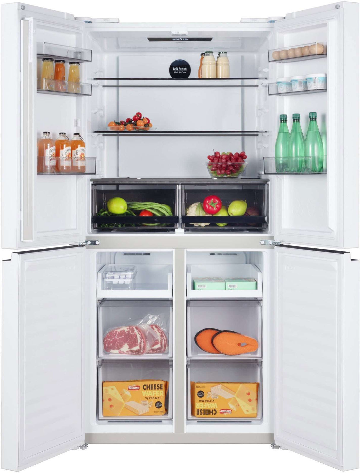 CHiQ 503L Quad Door Refrigerator White CCD499NWS | Greater Sydney Only