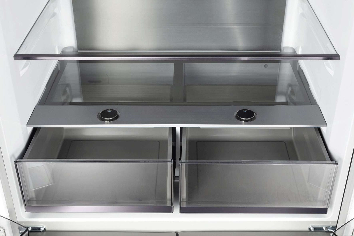 CHiQ 601L Quad Door Refrigerator Silver CCD596NS | Greater Sydney Only