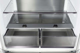 CHiQ 601L Quad Door Refrigerator Silver CCD596NS | Greater Sydney Only