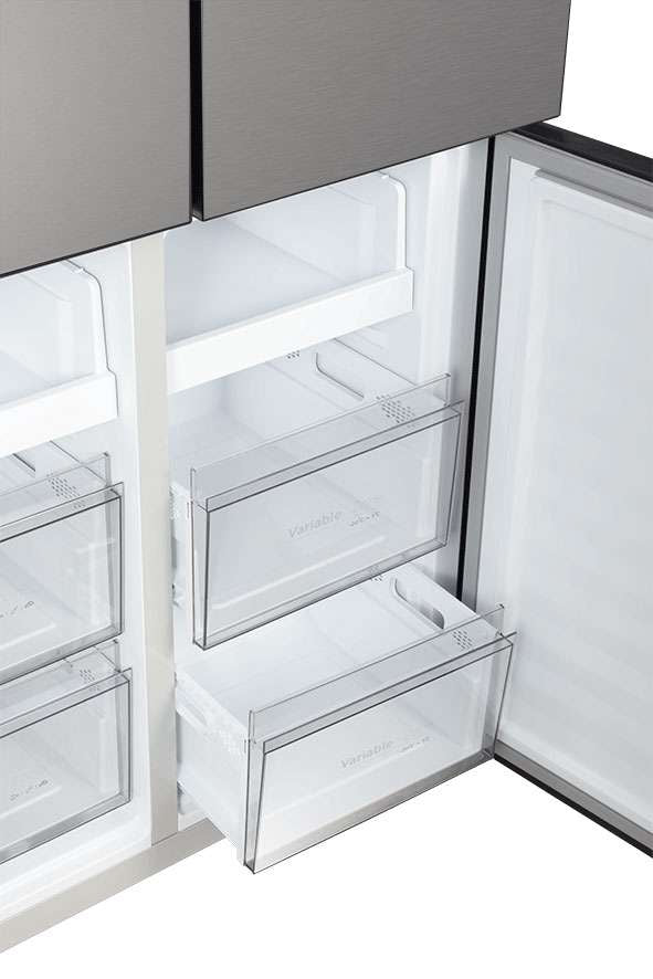 CHiQ 601L Quad Door Refrigerator Silver CCD596NS | Greater Sydney Only