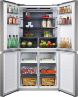 CHiQ 601L Quad Door Refrigerator Silver CCD596NS | Greater Sydney Only