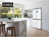CHiQ 601L Quad Door Refrigerator White CCD598NWS | Greater Sydney Only