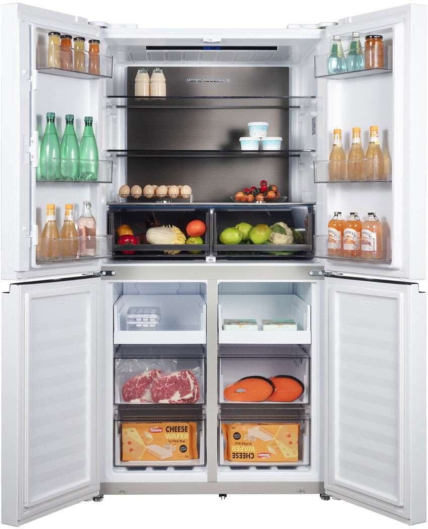 CHiQ 601L Quad Door Refrigerator White CCD598NWS | Greater Sydney Only