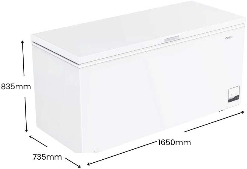 CHiQ 500L White Hybrid Chest Freezer CCF500W5E | Greater Sydney Only