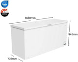 CHiQ 700L Hybrid Chest Freezer White CCF700WE | Greater Sydney Only