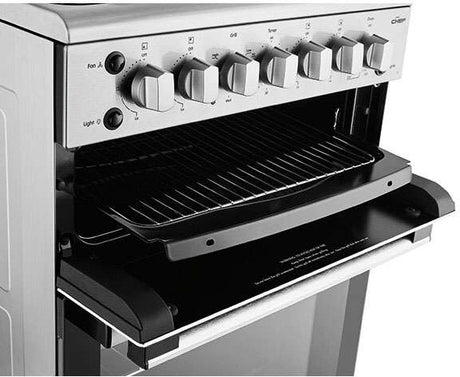 Chef 54cm 80L Gas Freestanding Oven/Stove Stainless Steel CFG517SCH