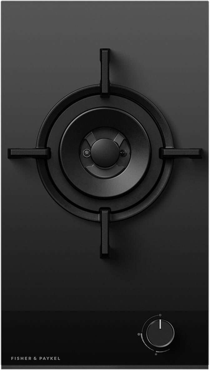 Fisher & Paykel 30cm Black Glass LPG Gas Cooktop CG301DLPGB4